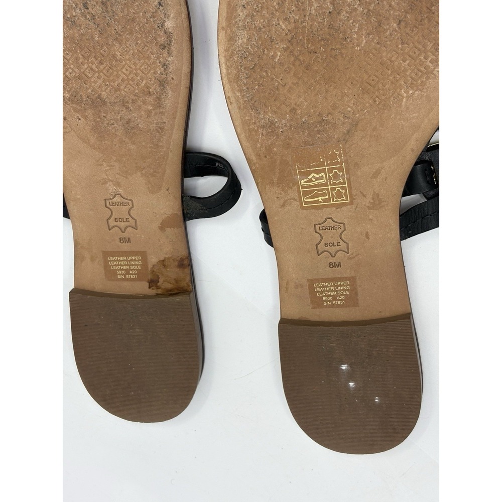 Tory Burch Mini Miller Leather Thong flat sandals Size 8 - Picture 5 of 5